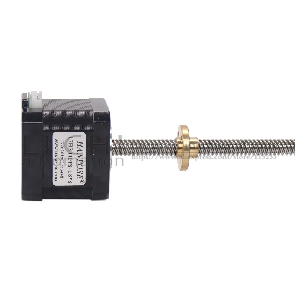 

5PCS Nema17 stepper motor 40N.CM 17HS4401S-T8 with screw lead 2/4/8mm 42 motor 3D Printer 310mm screw for CNC milling machine