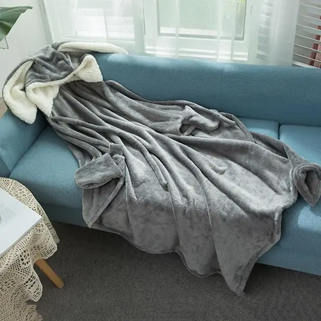 Blanket Hoodie For Women Bunny Ear Blanket Cloak Soft Breathable Bunny Ear Blanket Hooded Cloak For Women Birthday Gift 4