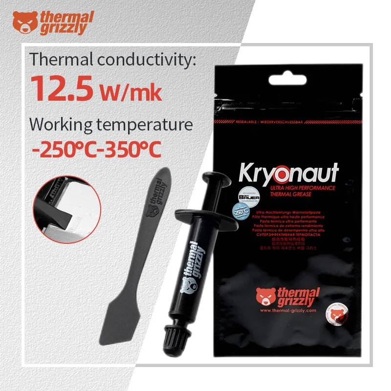 Thermal Paste Thermal Grizzly Kryonaut Compound For GPU and CPU Cooler High-Performance Cooling Silicone Grease