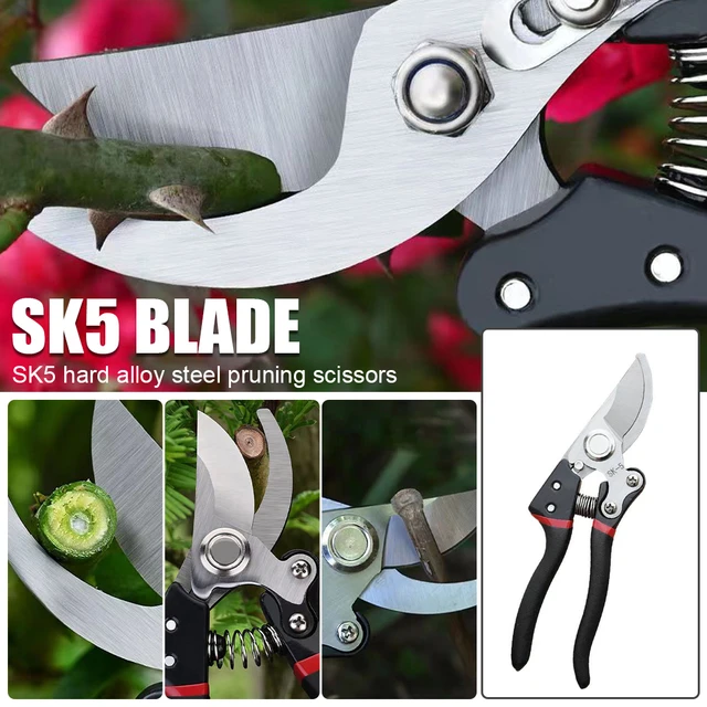 1 Pair, Garden Pruners, Pruning Shears For Gardening Heavy Duty With Rust  Proof Blades, Professional Gardening Tools (can Cut Small Pvc Pipes) (red), Shop Now For Limited-time Deals