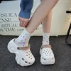 Women's Platform Clogs Summer Chunk Slippers 2025 Comfortable Slip On Wedge Sandals Woman Fashion Thick Sole Garden Shoes Ladies 1