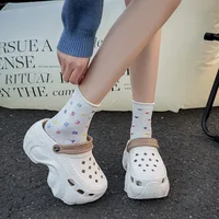 Women's Platform Clogs Summer Chunk Slippers 2025 Comfortable Slip On Wedge Sandals Woman Fashion Thick Sole Garden Shoes Ladies 1