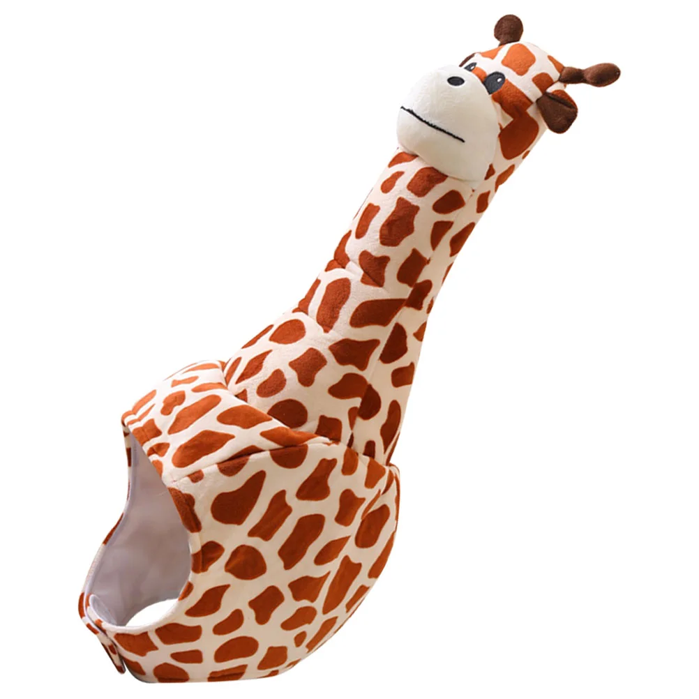 

Giraffe Costume Hat Plush Hat Funny Giraffe Shape Headwear Novelty Animal Hat Plush Giraffe Headdress Party Selfie Giraffe
