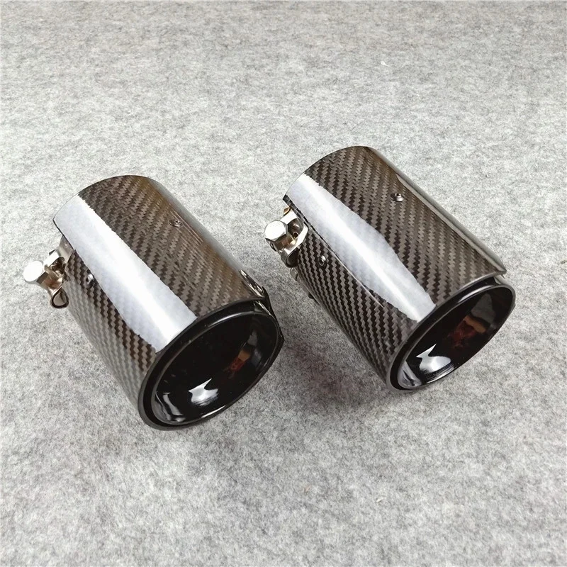 Exhaust Pipe Tip One Piece Black M2 M3 M4 M5 Performance Carbon Exhaust Tips For Bmw F87 F80 F82 F83 F90 Muffle Nozzles Tails