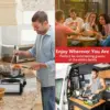 Turkewood electric stove, dual infrared ceramic heating plate cooking, two controlled range burners 6