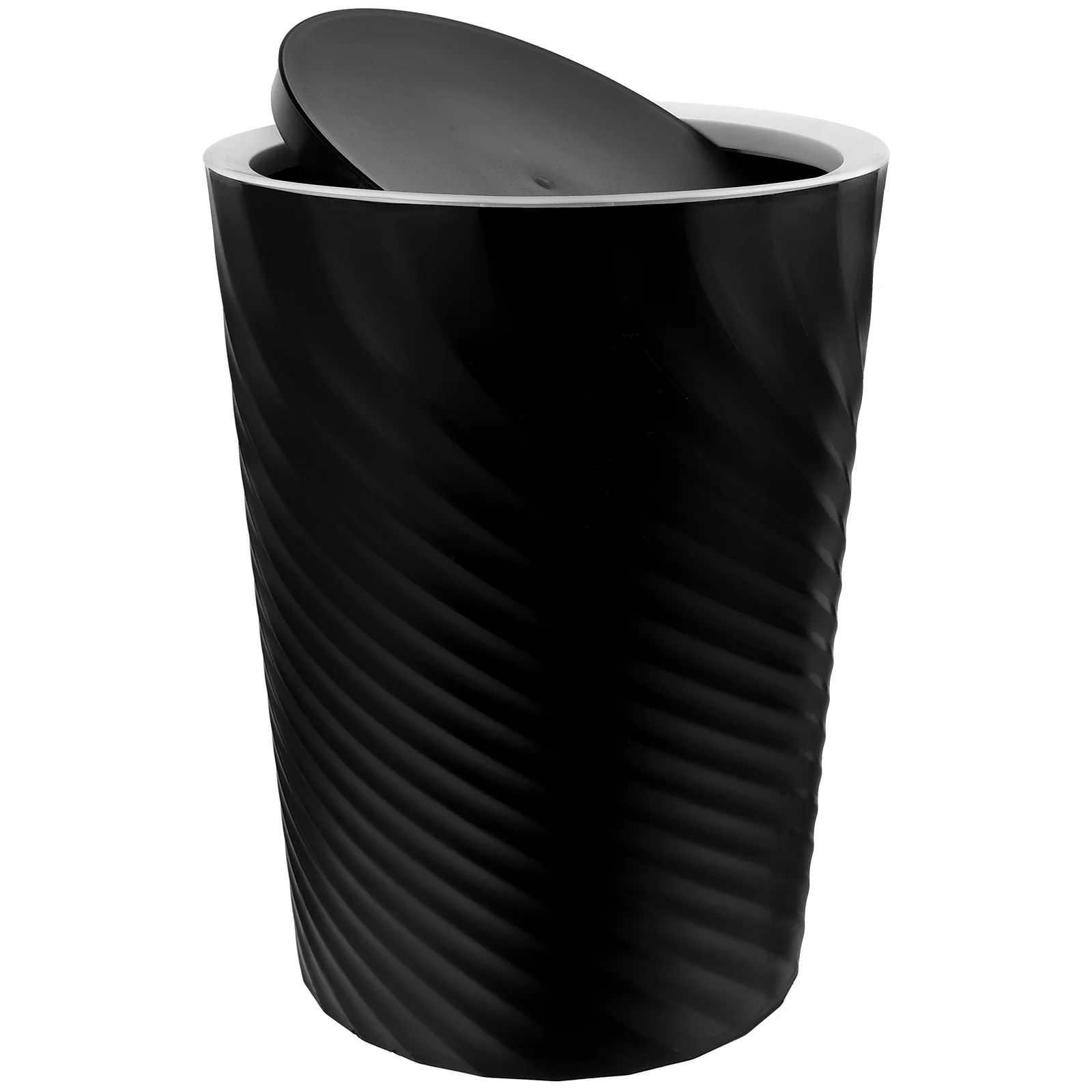 

Trash Can Wastebasket Plastic Garbage Container Bin 10L Round Garbage Can Rubbish Trash Bin Lid Office Organizer Bedroom Office