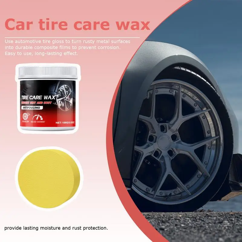 Rust Remover For Car Rims Car Tire Rust Remover Tire Rim Coating Wax Removal Tools Hub Cleaner Rims Polish Paste