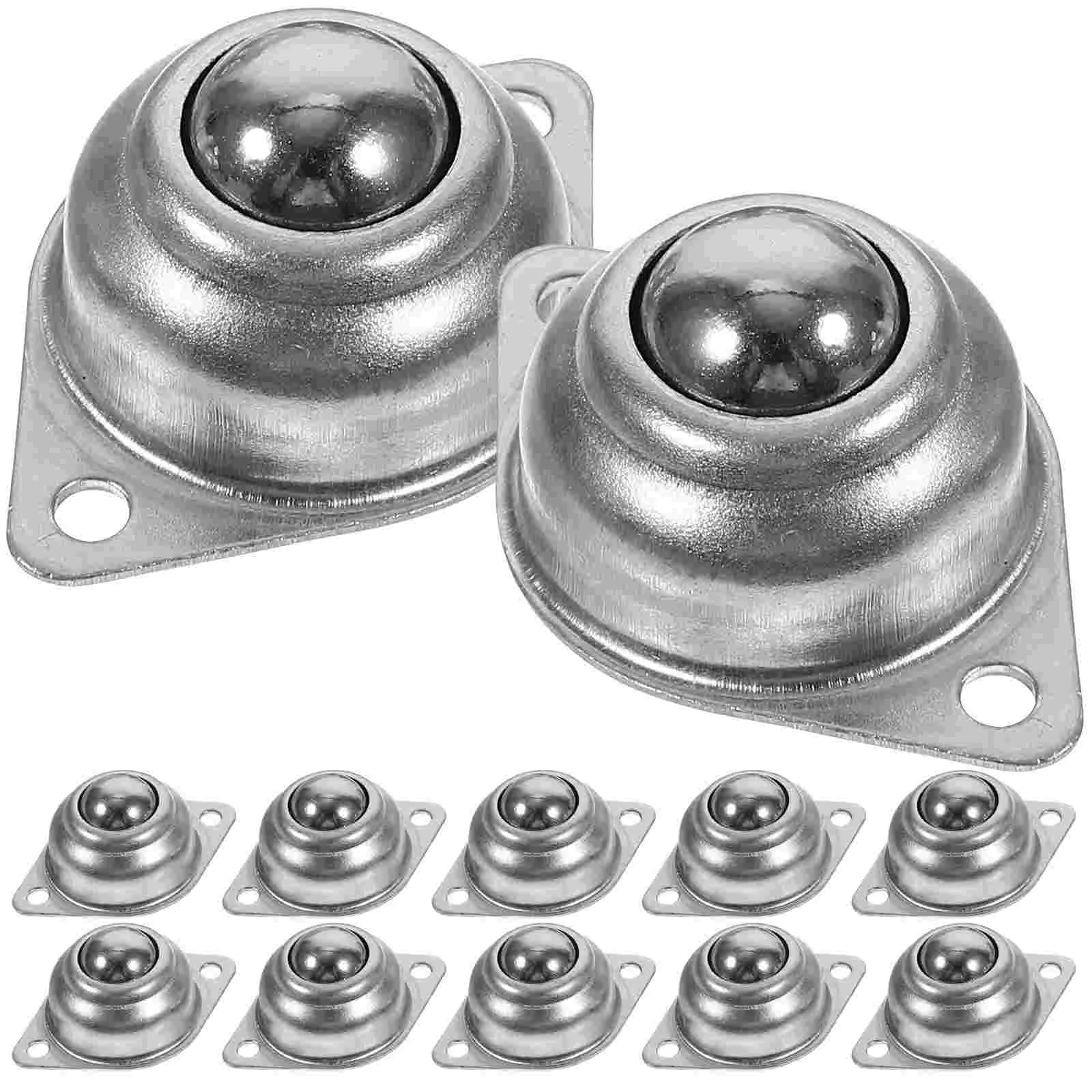 

12 Pcs Universal Wheel Mini Wheels Casters Small Trash Bin Projects Carbon Steel Trashcan