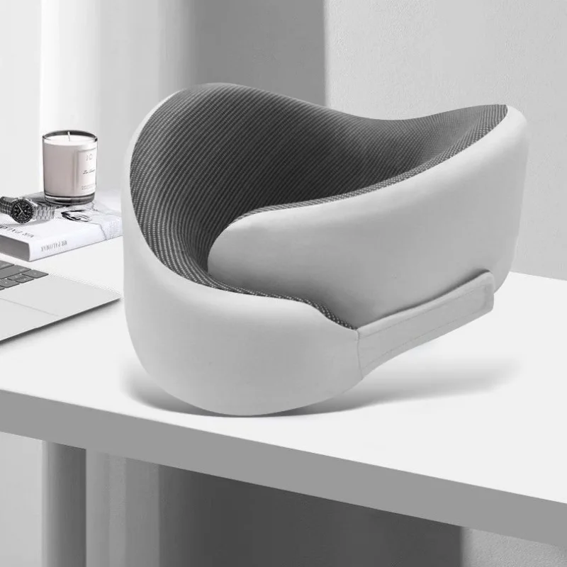 Memory Sponge Neck Pillow Adjustable Size U-shaped Neck Pillows Portable Nap Pillow For Travel Working Cervical Vertebra Protect 3