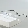 Small Square Frameless Anti-blue Light Near Sight Glasses Men Ultra Light Myopia Glasses Ultra Light Unisex Short Sight Glasses 5