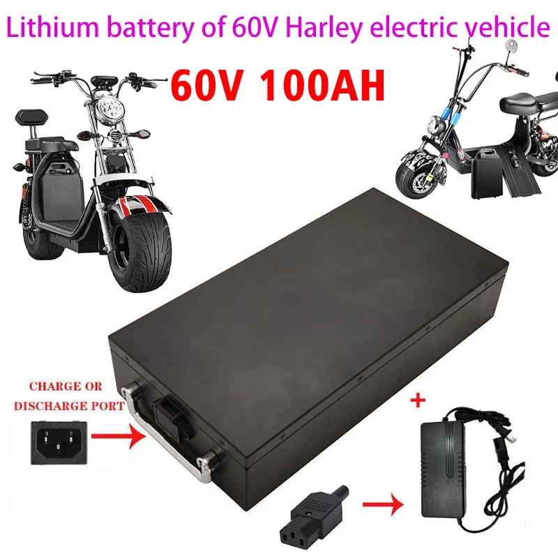 

60V 30ah Electric Scooter for 250W~1500W Motorcycle/tricycle/bicycle Waterproof Lithium Battery + 67.2V Charger+free Shipping