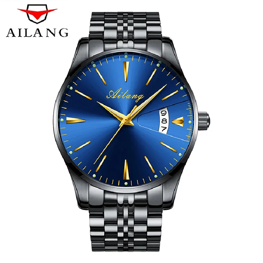 

AILANG 2023 New Men's Watch Top Brand Luxury Gold Pointer Fashion Simple Men's Ultra-thin Waterproof Luminous Watches 8618