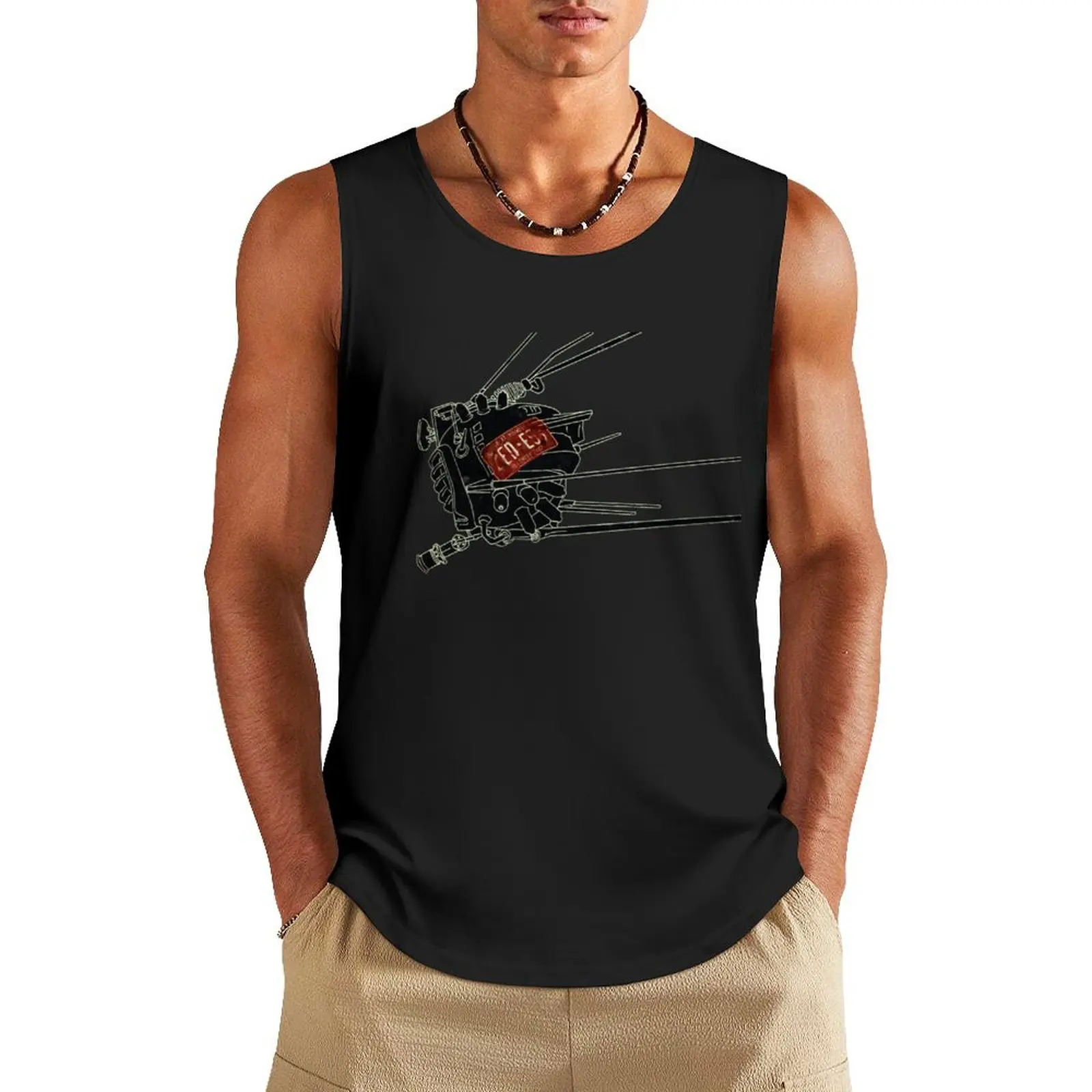 

ED-E Tank Top fitness sports clothes for men t-shirt for men summer Men's tops