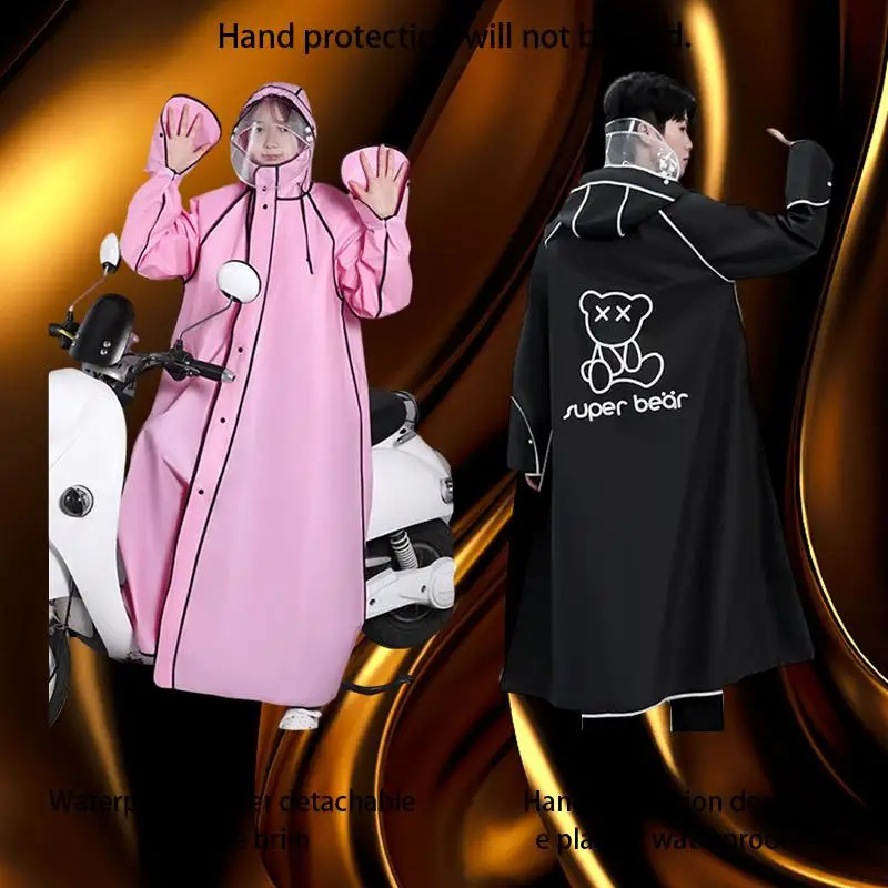 

Electric Bike Raincoat Combo for Adult Male and Female Hikers, Stay Dry and Explore the Great Outdoors with Our Electric Bike