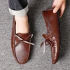 Spring Luxury Brand Loafers Soft Sole White Casual Shoes Designer Soft Leather Versatile Fashion Business Driving Leather Shoes 5