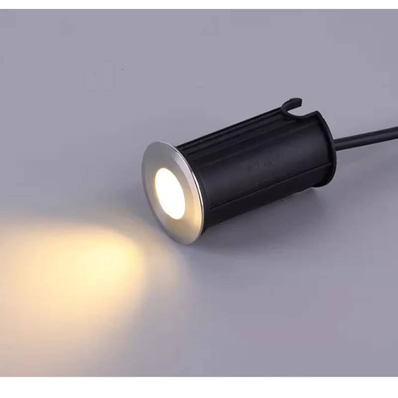 Waterproof 1W-5W LED Garden Buried IP67 AC85-265V Outdoor Recessed Deck Light Underground Lamp Sidewalk Lighting DC12V garden decoration lamps led underground light led deck lights