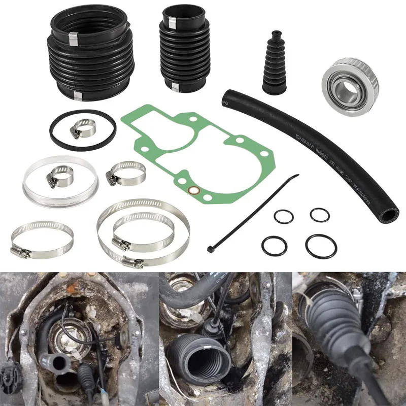 30-803099T1 Transom Bellows Repair Kit with Exhaust Bellows for MerCruiser Alpha One, Gen II Stern Drives , Boat Tools