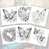 1pc,Adult coloring book,30 sheets different patterns 8.3x8.3''100gsm,is a Valentine's Day Easter holiday gift 5