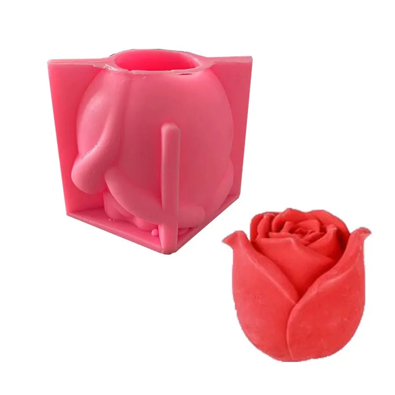 

3D Rose Silicone Mold DIY Valentine's Day Fondant Mousse Chocolate Dessert Candy Cake Decoration Kitchen Baking Accessories Tool