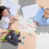2.5cm Thick Baby Play Mat EVA Foam Non-Slip Baby Crawling Activity Mat Children's Activity and Leisure Mat Home Decor Reusable 2