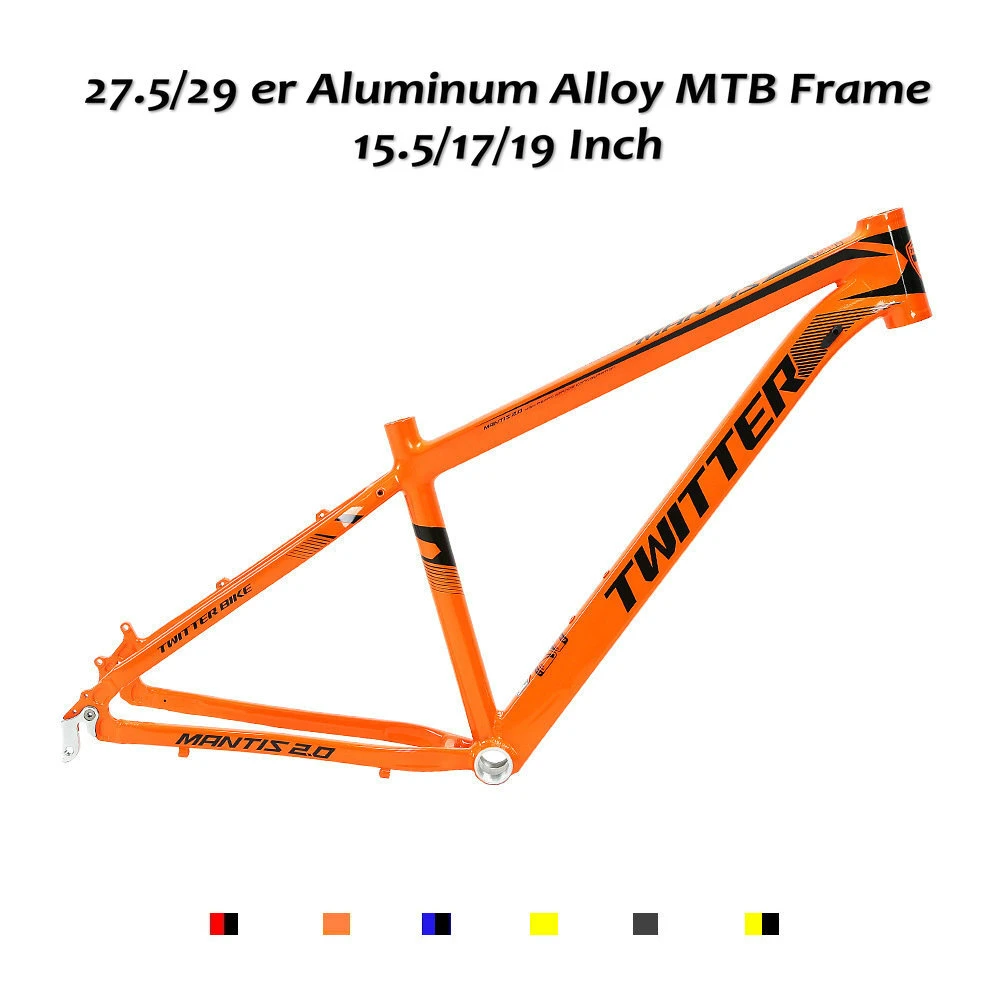 27.5/29er MTB Frame Aluminum Alloy MANTIS2.0 Inner Routing Cable Design Bicycle Part 15.5/17/19
