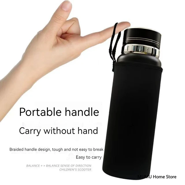 750ML/1000ML/1500ML Water Bottle Cover Bag Black Bottle Carrier Insulated Bag Sports Bottles Covers Mug Bottle Cup Case Bag 3