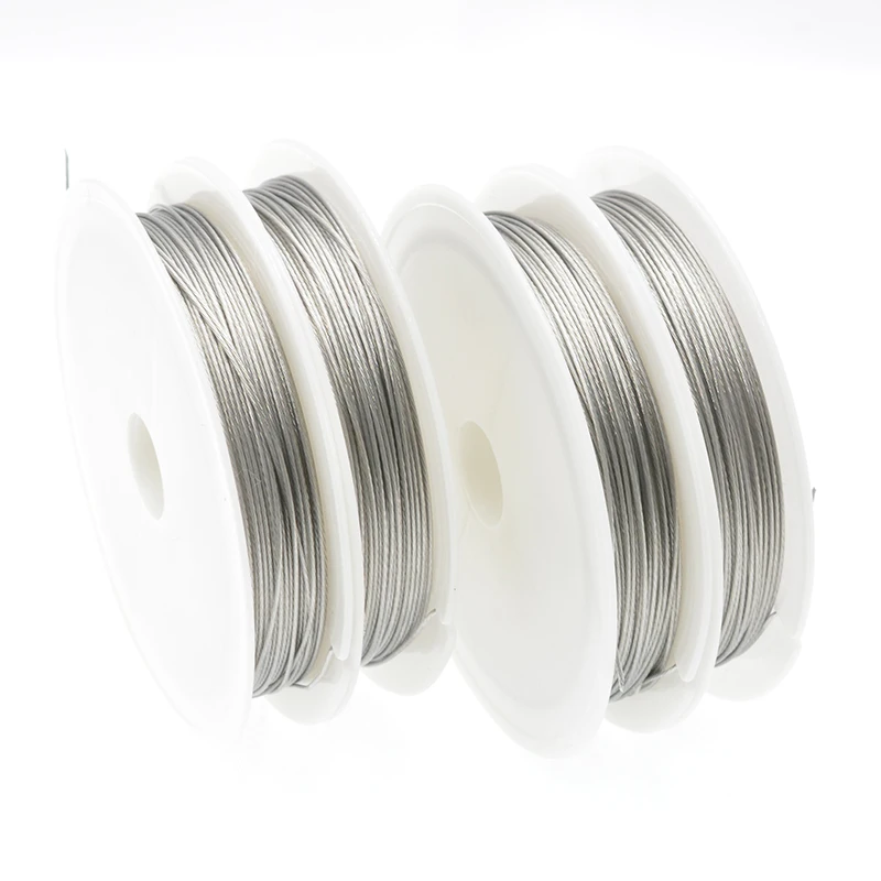 Stainless Steel Wire 0.3/0.38/0.45/0.5/0.6/0.7/0.8mm Never Fade Wire Cord Line Handmade DIY for Jewelry Making Bracelet&Necklace