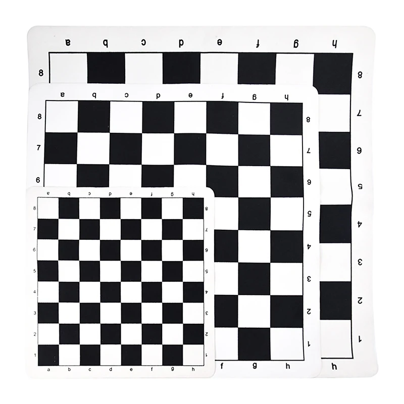 Portable Chess Board 43CM 51CM PU Leather Soft Tournament Chess Board For Children's Educational Games foldable chess board,folding chess board,chess pieces and board,board game,table games