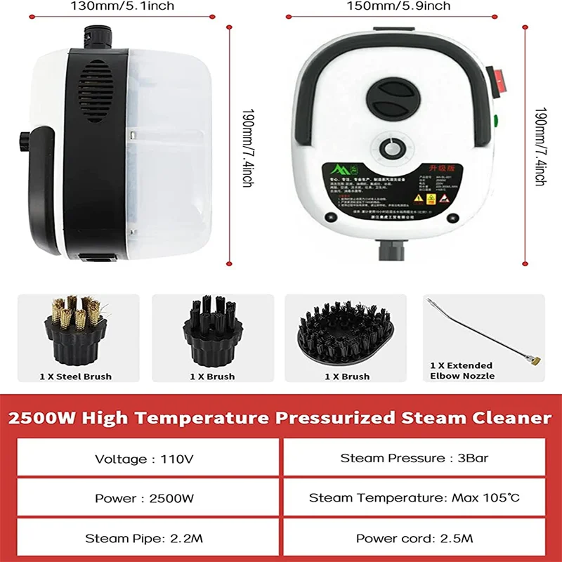 S5a2ec2d866624d74b70584d9756ab9b55 2500W Steam High Pressure Cleaner High Temperature Sterilization Steam Cleaner For Home Kitchen Hood Air Conditioner Cleaning Mallzona