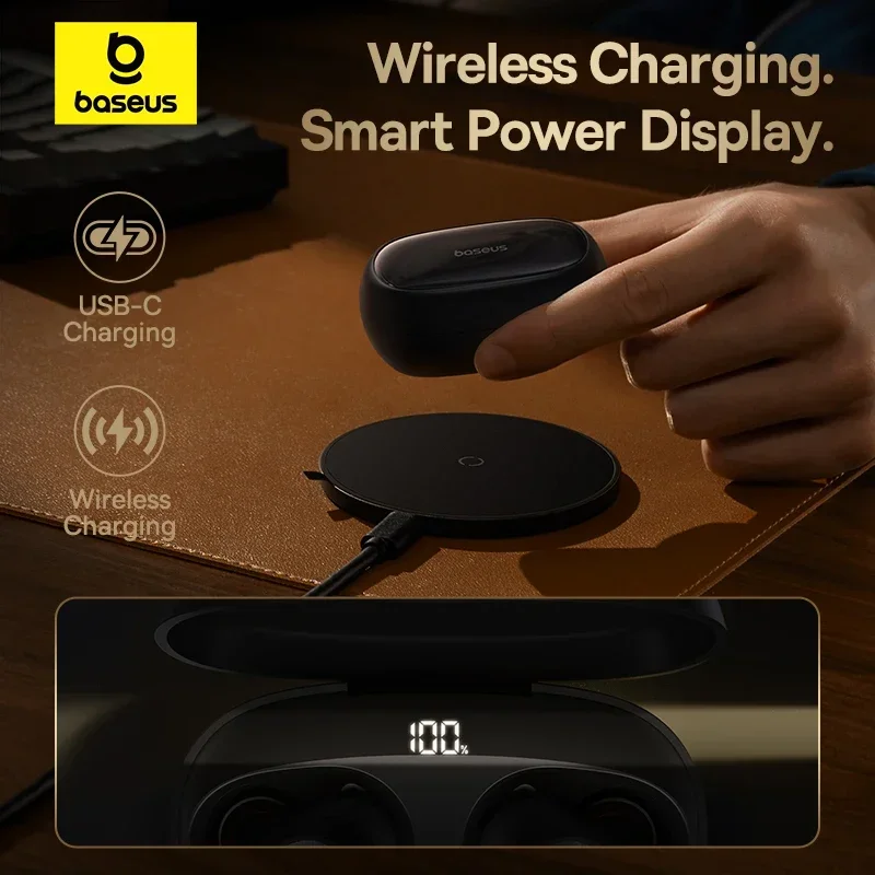 Baseus Bowie MA10 Pro ANC Wireless Earphones 48dB Hybrid ANC