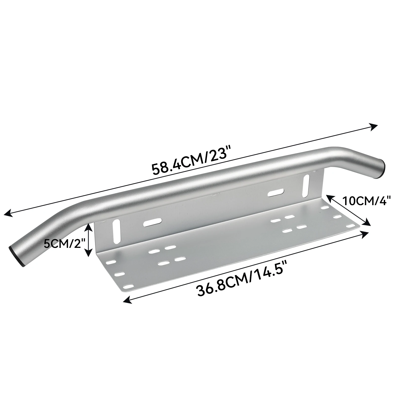 Willpower 126W 50cm Barre Led + 58cm Support de Fixation de Plaque  D'immatriculation Universel Aluminium Support Pare-chocs Avant Bull Bar  Barre Lumineuse Led pour Voiture 4X4 Camion Hors Route : : Auto