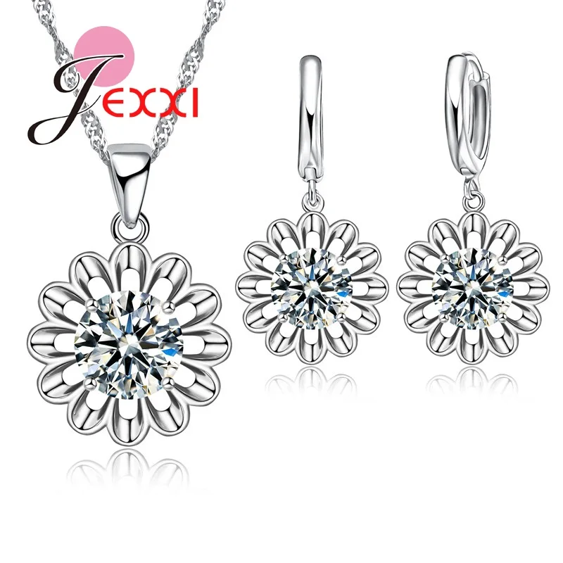 Silver Jewelry Set 925 Sterling For Women Bridal
