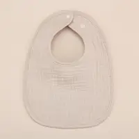 Soft 6 Layers Cotton Gauze Baby Feeding Drool Bib Summer Solid Infants Saliva Towel Burp Cloth For Newborn Toddler Boy Girl Bibs 2