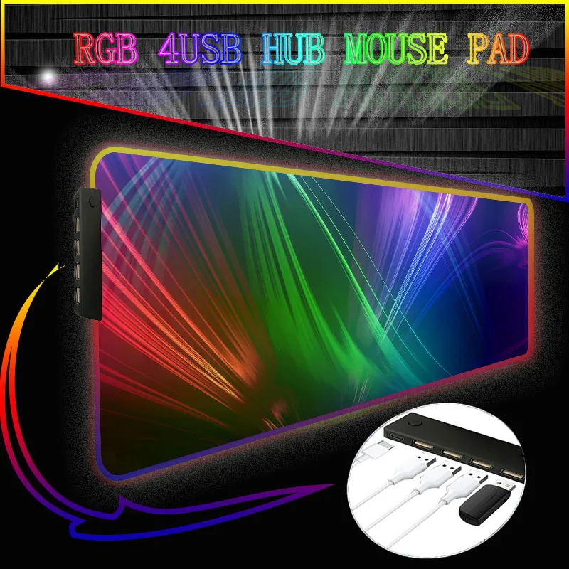 

Цветной RGB-подсветка для мыши, 4 порта, со светодиодсветодиодный подсветкой