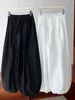 Oversized Bloomers 2025 New Summer Elegant Fashion Women Lantern Pants Casual Loose Breathable Cotton Wide Leg Pants 2