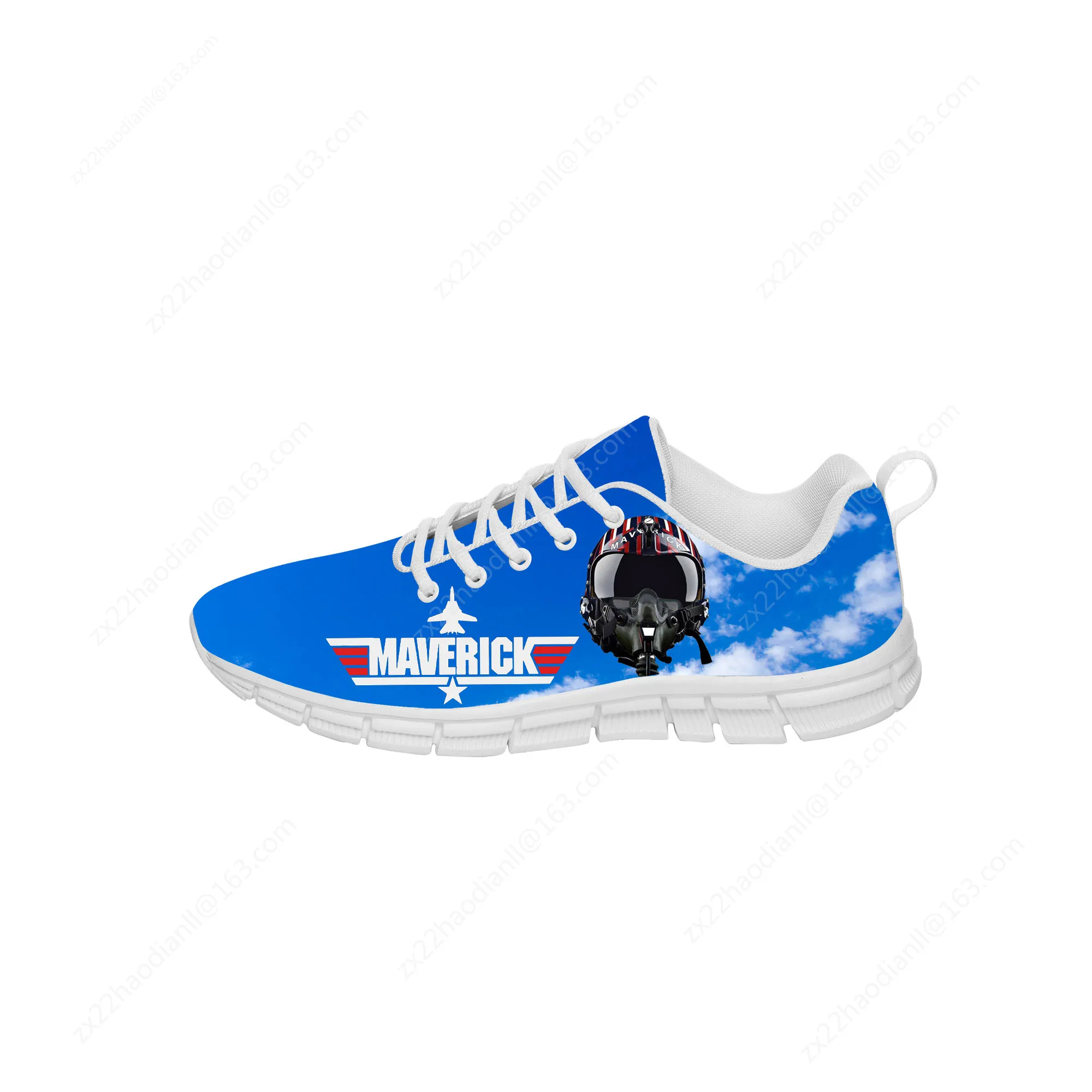 Top Gun Maverick Low Top Sneakers Mens Womens Teenager Casual Shoes Canvas Running Shoes 3D Print Breathable Lightweight shoe