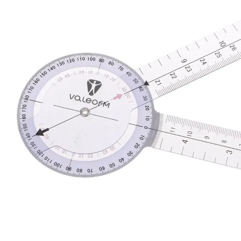 8" Joint Ruler Calibrated Goniometer Round Tape Measure 360Degrees Measuring Tool