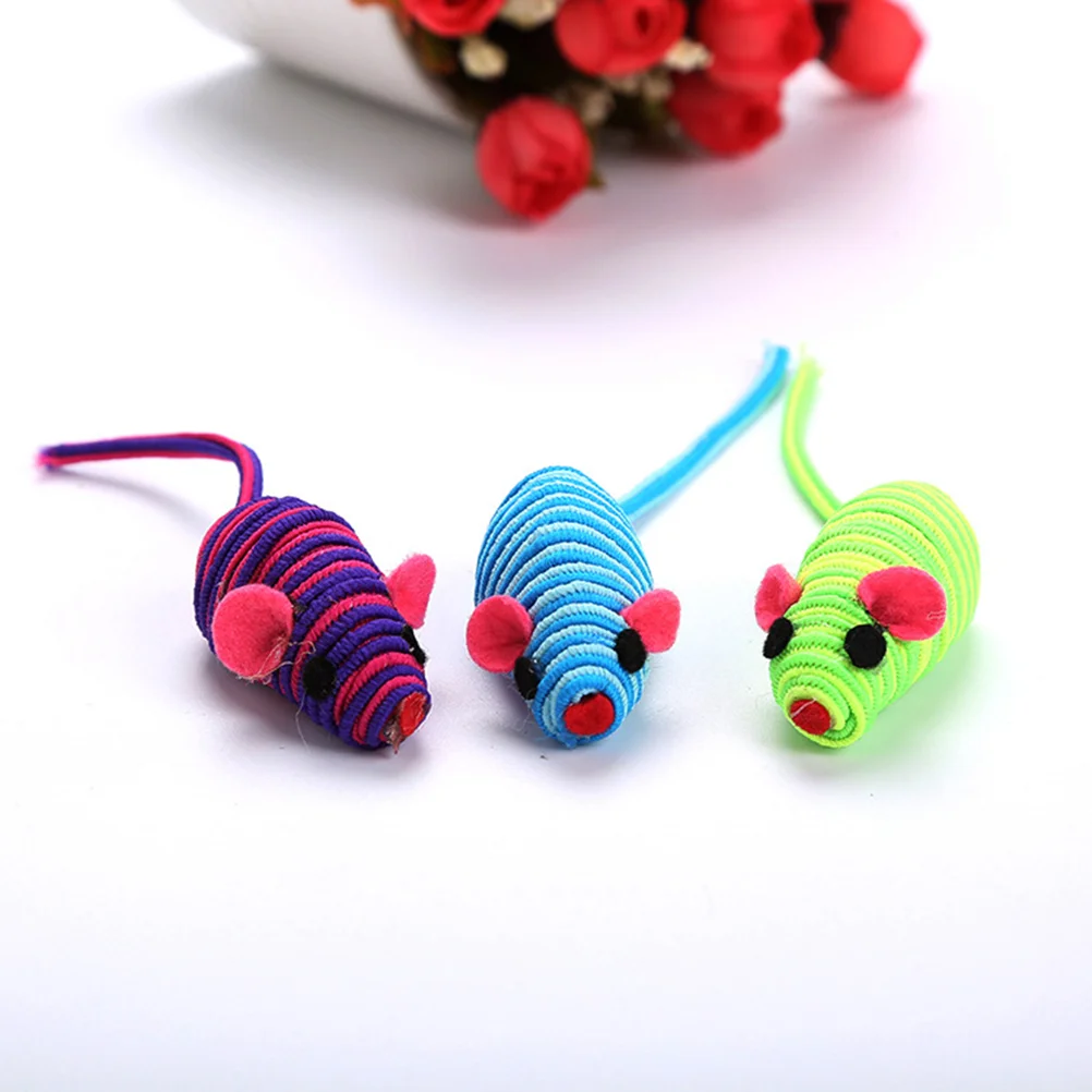 

6 Pcs Chinese Knot Pompones De Porristas Spot Products Elastic Rope Mouse Toy