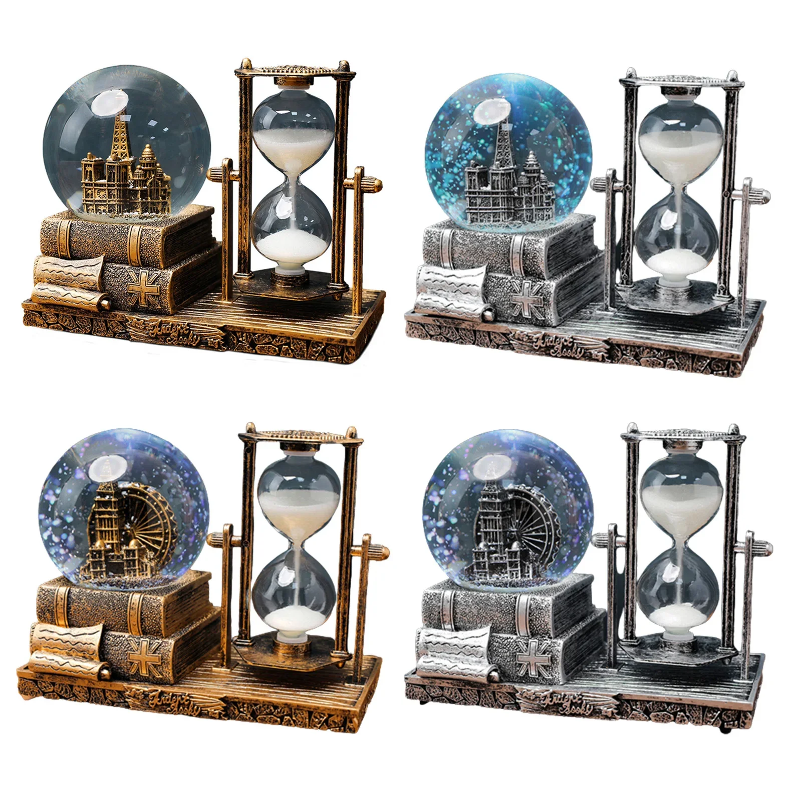 Christmas Snow Globe with Music Box Table Art Home Room Decoration Suitable for Office Wine Cooler Decor 6 Christmas Snow Globe with Music Box Table Art Home Room Decoration Suitable for Office Wine Cooler Decor 6
