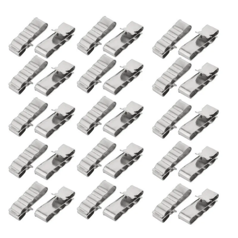1000 pcs painel solar cabo clipe aco 03
