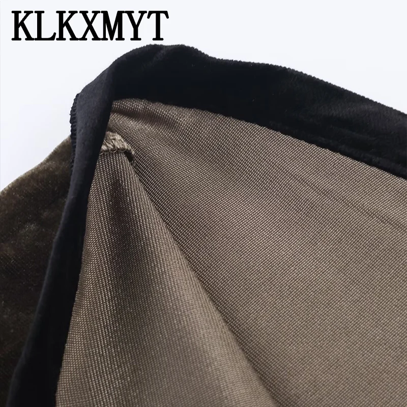 Elegant Velvet Long Skirts For Women Fashion Lace Hem Splicing New High Waist Midi Skirt High Street Casual Chic Party Skirts