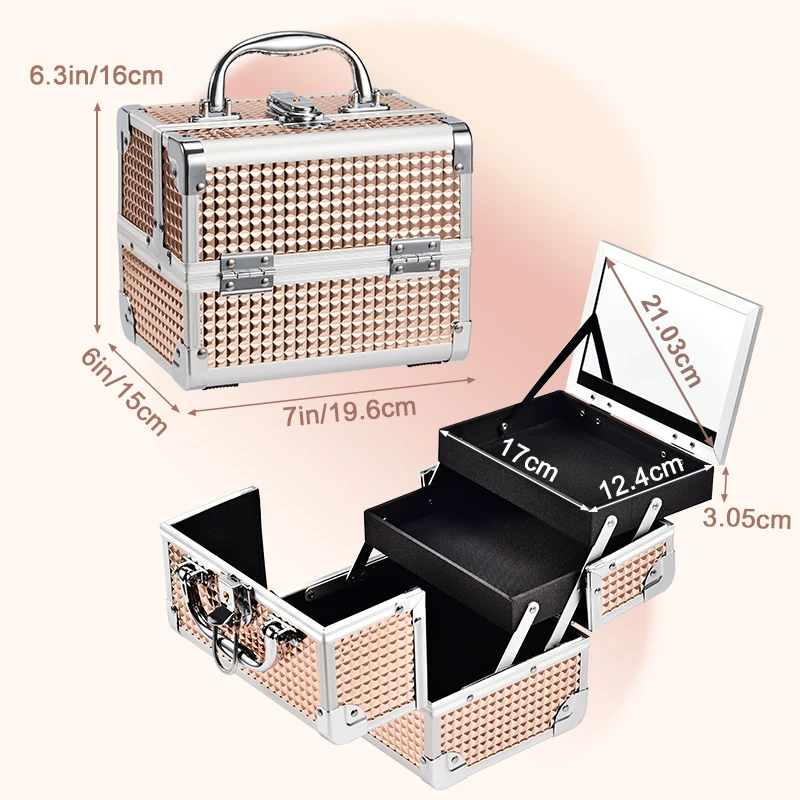 Durable Aluminum Makeup Case