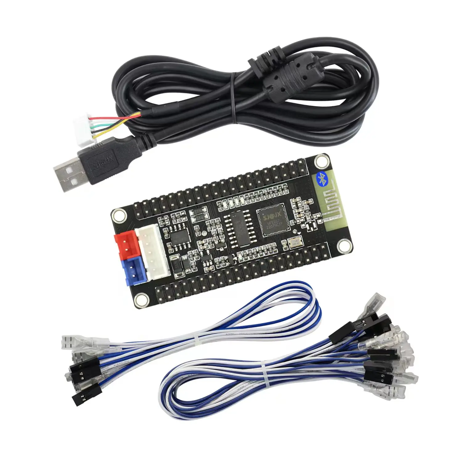 Enhanced USB Arcade Joystick Bluetooth Encoder Board with Power Box