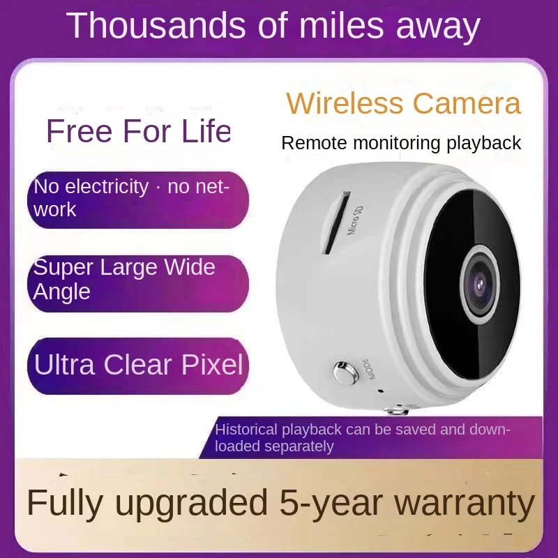 Unplugged Wireless Smart Camera Home Hd Monitor Outdoor Network-Free Connection Mobile Phone Network Camera Security System