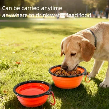 Collapsible Silicone Dog Bowl 1