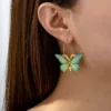 26323-b57ebb.jpg Butterfly Colored Elegant Earrings Cute and Exquisite Accessories for Women