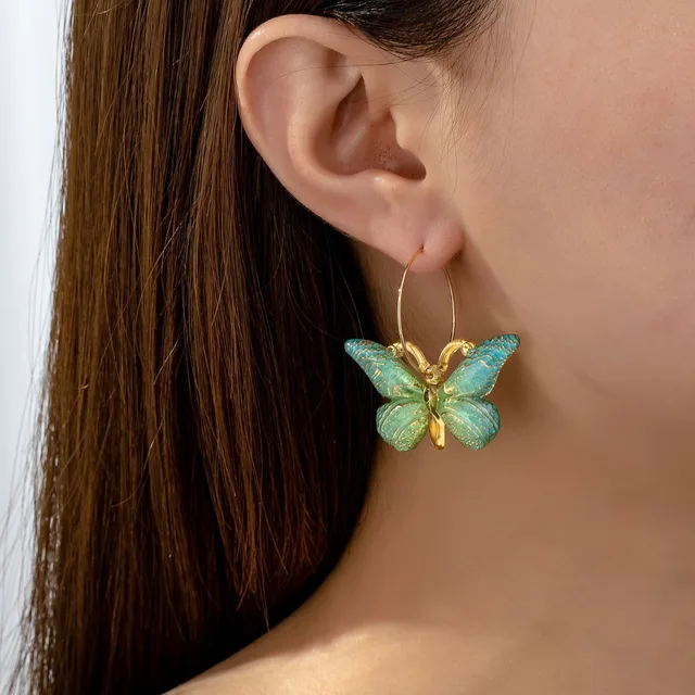 26323-b57ebb.jpg Butterfly Colored Elegant Earrings Cute and Exquisite Accessories for Women