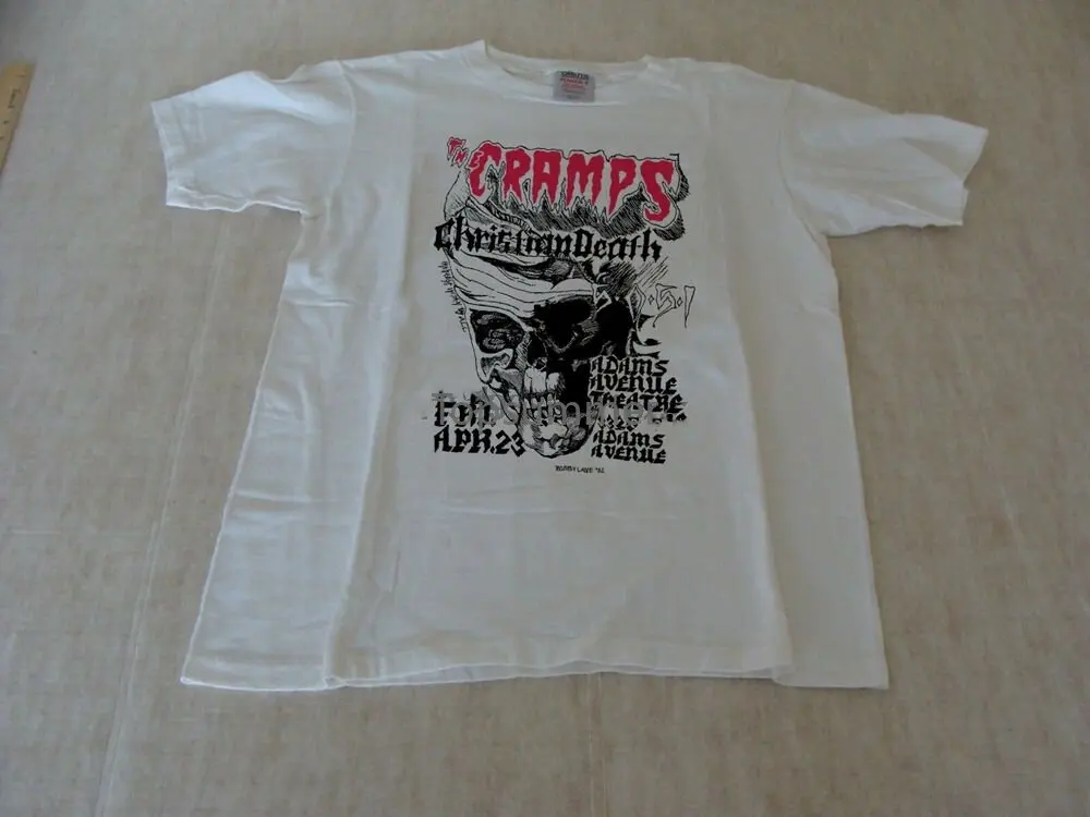 I Crampi Christian Death Rare Vintage 1980S Shirt Concert Tour Reprint