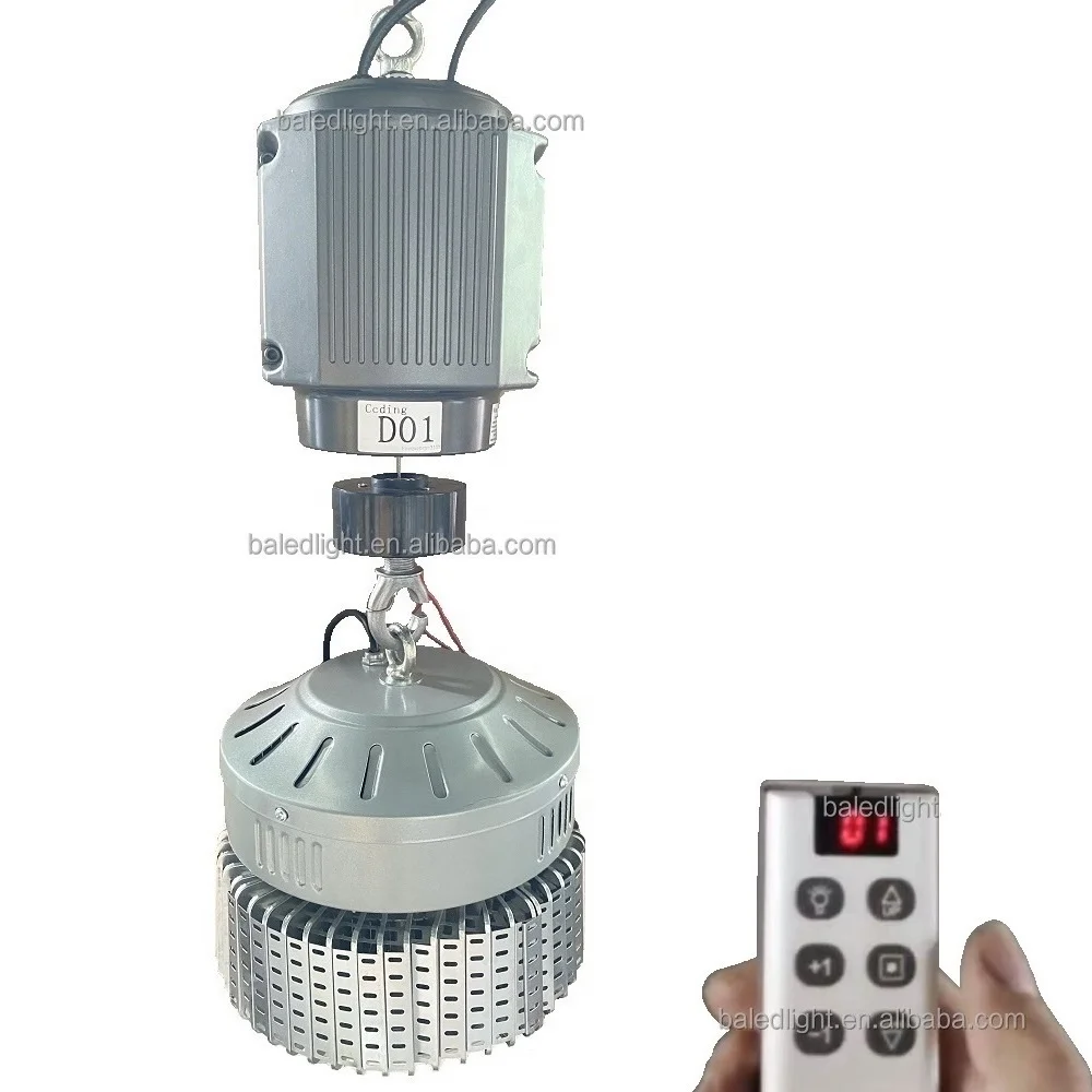 New 8kg 12m Single Wire High Bay Ceiling Lamp Grow Auto Light Remote Lighting Lifter