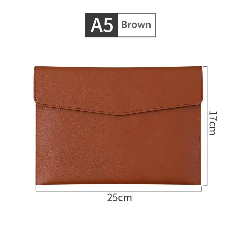 Elegant PU Leather Document Organizer and Holder